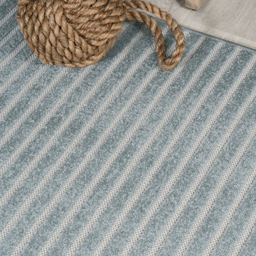 Aarhus Minimalist Scandi Striped Area Rug
